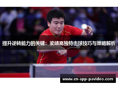 提升逆转能力的关键:梁靖崑独特击球技巧与策略解析 提升逆转能力的关键:梁靖崑独特击球技巧与策略解析