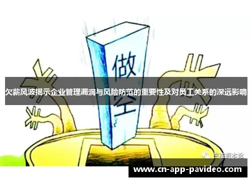 欠薪风波揭示企业管理漏洞与风险防范的重要性及对员工关系的深远影响